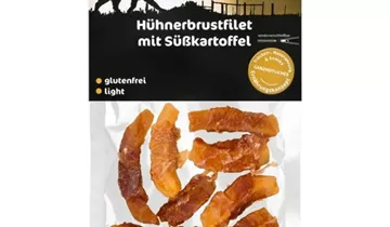Hühnerbrust mit Süßkartoffeln getrocknet 70g